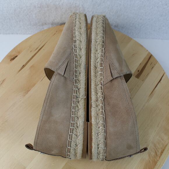 Sam Edelman Flats Espadrilles 8.5 Suede Beige Slip On Comfort Casual Office - Picture 8 of 11